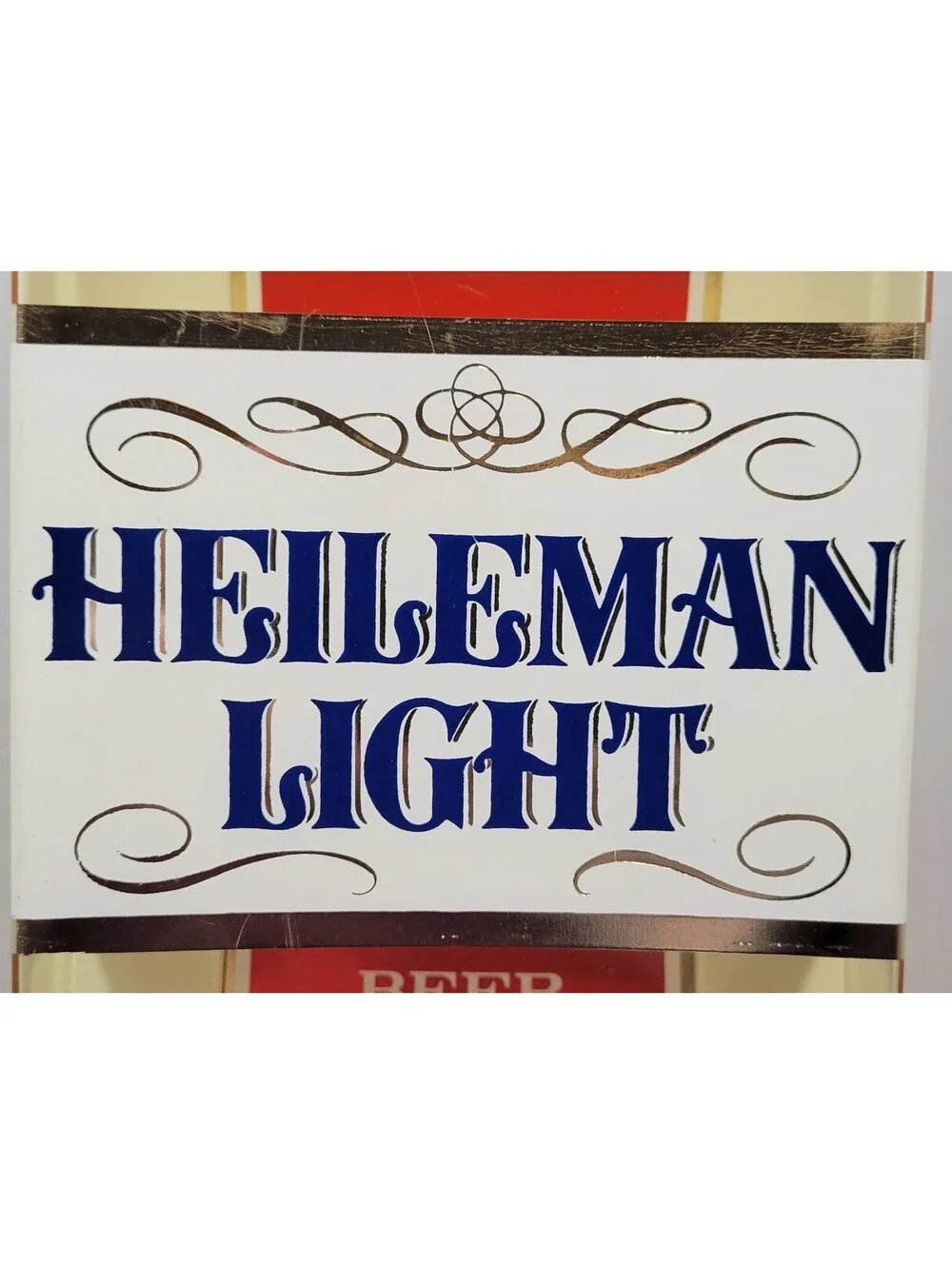 Vtg Bar Liquor Store Heileman Light Beer Sign Wall Display 16.5